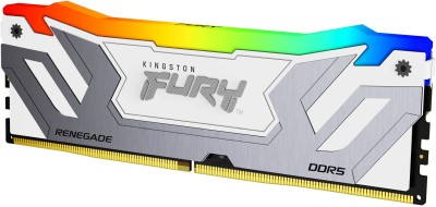24 GB (1x24GB) DDR5-8400 Kingston FURY Renegade White RGB CL40, XMP - Vit/Silver