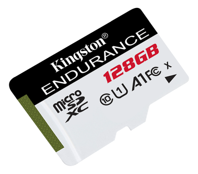 Micro Secure Digital SDXC 128 GB Kingston Endurance, 95/45 MB/sek, UHS-I U1 Class10