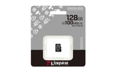Micro Secure Digital SDXC 128 GB Kingston Industrial pSLC, 100/80 MB/sek, Class 10, UHS-I U3, V30, A1#3
