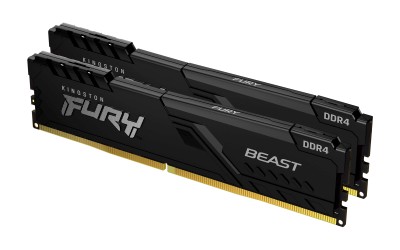 16 GB (2x8GB) DDR4-3200 Kingston FURY Beast CL16 - Svart