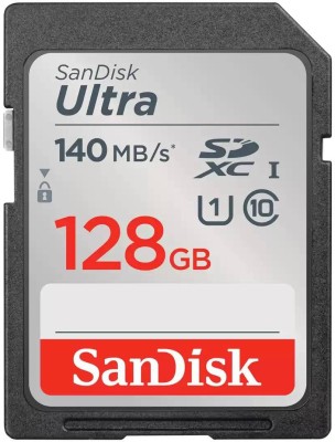 Secure Digital SDXC 128 GB Sandisk Ultra, 140 MB/sek, Class 10, UHS-I