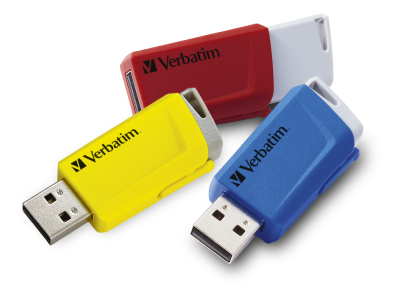 16 GB Verbatim Store N Click USB 3.0, 3-pack Röd/Blå/Gul#1