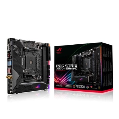 Asus ROG STRIX X570-I GAMING, AMD Socket AM4, X570, Mini-ITX, 2xDDR4, 2xM.2, SupremeFX 7.1-ljud, WiFi