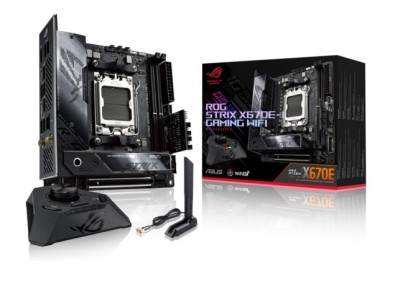 Asus ROG STRIX X670E-I GAMING WiFi, AMD AM5, Mini-ITX, 2xDDR5, PCI Express 5.0, 2xM.2 + SATA3 RAID, HDMI/2xUSB4, USB-C, 2.5Gbe LAN, WiFi 6E, Bluetooth, Aura Sync RGB#1