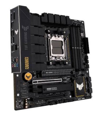 Asus TUF GAMING B650M-PLUS, AMD AM5, MicroATX, 4xDDR5, 2xPCI Express, 2xM.2 + SATA3 RAID, HDMI/DP, USB-C, 2.5Gbe LAN, Aura Sync RGB