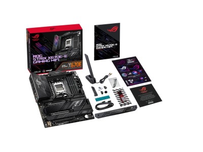 Asus ROG STRIX X670E-E GAMING WIFI, AMD AM5, ATX, 4xDDR5, 3xPCI Express, 4xM.2 + SATA3 RAID, HDMI/DP, ROG SupremeFX 7.1-ljud, USB-C, 2.5Gbe LAN, WiFi 6, Bluetooth, Aura Sync RGB#5