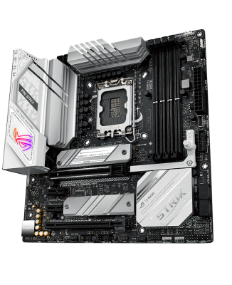 Asus ROG STRIX B760-G GAMING WIFI, Intel LGA1700, PCI Express, MicroATX, 4xDDR5, 2xM.2 + SATA3 RAID, HDMI/DP, USB-C, 2.5Gbe LAN, WiFi 6E, Bluetooth 5.3, Aura Sync RGB