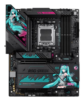 Asus ROG STRIX X870E-H GAMING MIKU WIFI7 Hatsune Miku Edition, AMD AM5, ATX, 4xDDR5, 3xPCI Express, 4xM.2 + SATA3 RAID, HDMI/2xUSB4, USB-C, 5Gbe LAN, WiFi 7, Bluetooth 5.4, Aura Sync RGB