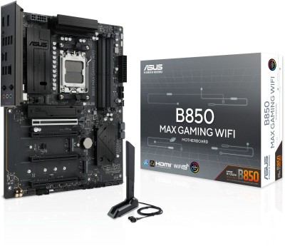 Asus B850 MAX GAMING WIFI, AMD AM5, ATX, 4xDDR5, 5xPCI Express, 3xM.2 + SATA3 RAID, HDMI/DP, USB-C, 2.5Gbe LAN, WiFi 6E, Bluetooth 5.4, Aura Sync RGB#1