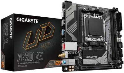 Gigabyte A620I AX, AMD AM5, Mini-ITX, 2xDDR5, M.2 + SATA3 RAID, HDMI/DP, USB-C, 2.5Gbe LAN, WiFi 6E, Bluetooth 5.3, RGB Fusion