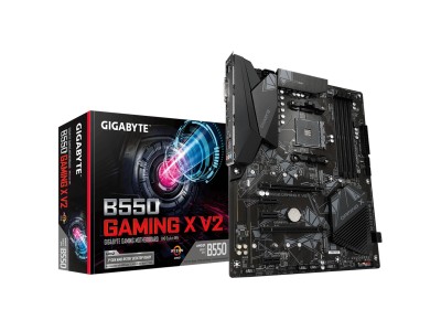 Gigabyte B550 GAMING X V2, AMD Socket AM4, B550, ATX, 4xDDR4, PCIe 4.0, 2xM.2 + SATA3 RAID, DVI/HDMI, 7.1-ljud, USB 3.2, GigaLAN, RGB Fusion 2.0#1