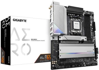 Gigabyte B650 AERO G, AMD AM5, ATX, 2xPCI Express, 4xDDR5, 3xM.2 + SATA3 RAID, HDMI/USB-C, 2.5GbE LAN, WiFi 6E, Bluetooth 5.2