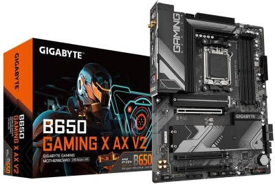Gigabyte B650 GAMING X AX V2, AMD AM5, ATX, 3xPCI Express, 4xDDR5, 3xM.2 + SATA3 RAID, HDMI/DP, USB-C, 2.5GbE LAN, WiFi 6E, Bluetooth 5.3, RGB Fusion