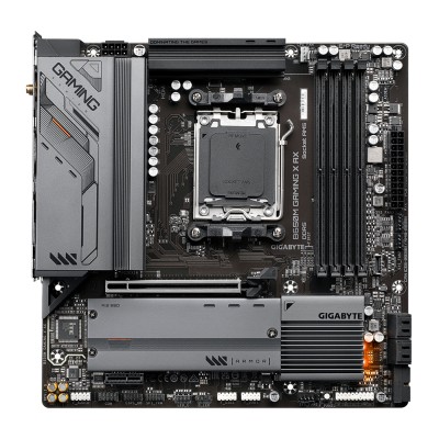 Gigabyte B650M GAMING X AX, AMD AM5, MicroATX, PCI Express, CrossFire, 4xDDR5, 2xM.2 + SATA3 RAID, HDMI/2xDP, USB-C, 2.5GbE LAN, WiFi 6E, Bluetooth 5.3, RGB Fusion#2