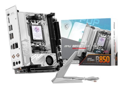 MSI MPG B850I EDGE TI WIFI, AMD Socket AM5, Mini-ITX, 2xDDR5, PCI Express, 2xM.2 + SATA3 RAID, HDMI, USB-C, 5GbE LAN, WiFi 7, Bluetooth 5.4, Mystic Light RGB