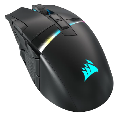 Corsair Darkstar Wireless MMO/MOBA Gaming Mouse, 26000 dpi, RGB - Svart