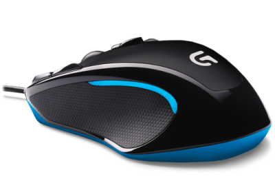 Logitech G300s Gaming Mouse, 2500 dpi, 7 färgs-LED, USB - Svart