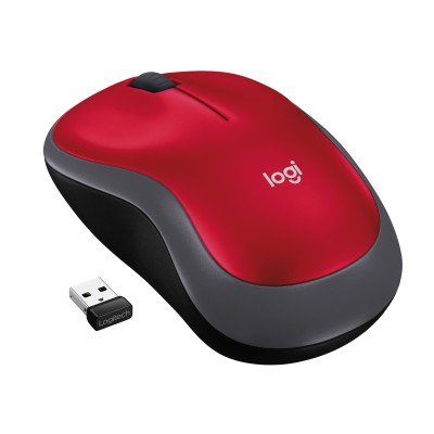 Logitech M185, 1000 dpi - Röd#1