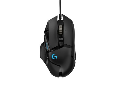 Logitech G502 HERO, 16000 dpi, ställbar vikt, 11 programmerbara knappar, HERO-sensor, Lightsync RGB#1