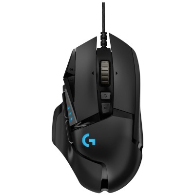 Logitech G502 Lightspeed, 16000 dpi, ställbar vikt, 11 programmerbara knappar, HERO-sensor, EWR2, Lightsync RGB#1