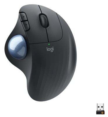 Logitech M575 Ergo Wireless Trackball, RF/Bluetooth - Grafitgrå#1