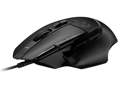 Logitech G502 X, 25600 dpi, optiskmekaniska LightForce-brytare, RGB - Svart