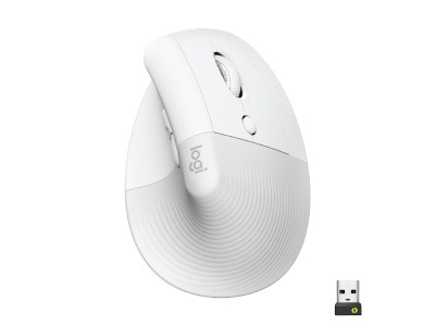 Logitech Lift, 4000 dpi, Bluetooth/RF - Off-white/Pale-grey#1