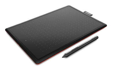 Wacom One Medium - Svart/Röd