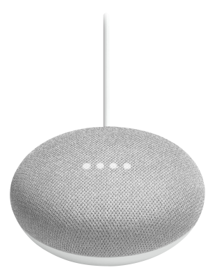 Google Home Mini, digital röstassistent, 2,4/5GHz Wi-Fi - Vit