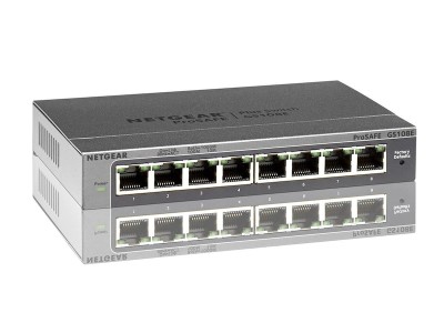 Netgear ProSafe GS108Ev3, 8-port, Gigabit, Web Managed, fläktlös