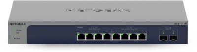 Netgear MS510TXM Multi-Gigabit Smart Switch, 4-port 2.5GbE + 4-port 10GbE + 2x10Gbe SFP+, rackmonterbar