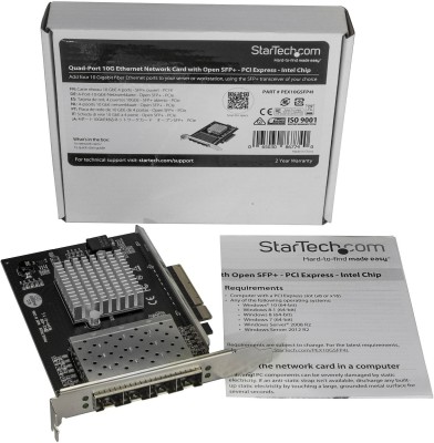 Startech Quad Port 10G SFP+ Network Card, Intel XL710 Open SFP+ Converged Adapter, PCIe 3.0 x8, 4-Port#5