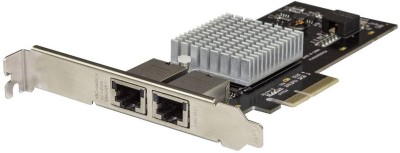 Startech Dual Port 10G PCIe Network Adapter Card, Intel X550AT, PCIe 3.0 x4, 2-Port