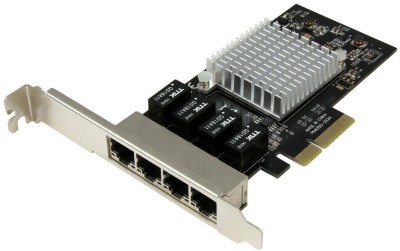 Startech 4-port Gigabit Network Adapter Card, Intel I350-AM4 chip