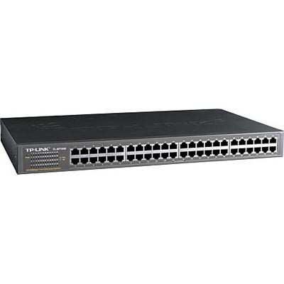 TP-Link TL-SF1048, 48-port 10/100 Mbit, rackmonterbar