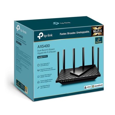 Trådlös router TP-Link Archer AX72 Gaming Router, WiFi 6, AX5400, 4-port Gigabit switch, USB 3.0#4