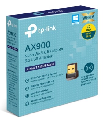 Nätverkskort TP-Link ARCHER TX10UB Nano, Wireless AX900 WiFi 6, USB#2