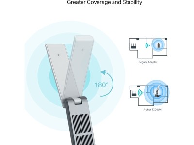 Nätverkskort TP-Link Archer TX20UH Wireless AX1800, WiFi 6, USB#4