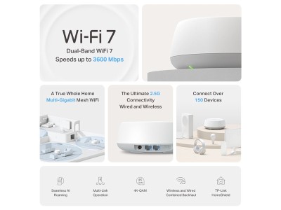 TP-Link Deco BE25 mesh 2-pack BE3600, dual-band, 2x2.5gbps ports, WiFi 7#3
