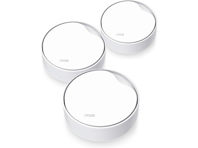 TP-Link Deco X50-PoE Mesh 3-pack AX3000, Dual-band, AI-Driven Mesh, WiFi 6
