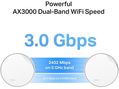 TP-Link Deco X50-PoE Mesh 3-pack AX3000, Dual-band, AI-Driven Mesh, WiFi 6#4