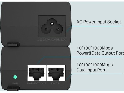 TP-Link Gigabit POE160S Omada PoE+ injektor 30W#2