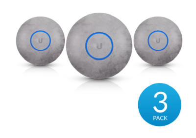 Ubiquiti Networks Upgradable Casing for nanoHD / U6 Lite / U6+, 3-pack - Betong/Concrete#1