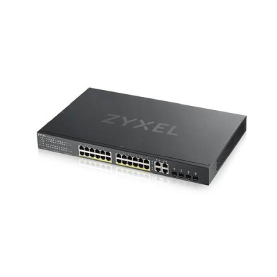 Zyxel GS1920-24HPv2, 28-port Gigabit, 24xPoE+, 4xSFP, 802.3at, 375W, Standalone/Nebula#3