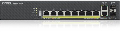 Zyxel GS2220-10HP, 8-Port Gigabit 180W PoE, 2x1GbE RJ45/SFP, Standalone/Nebula#2