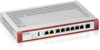 ZyXEL USG FLEX 100HP, 2xPoE+ 6xLAN Gigabit definierbara, Nebula, inkl. 1 år Security Gold Pack#1