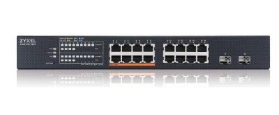 ZyXEL XMG1915-18EP, 16-port 2.5Gbe varav 8-port PoE++180W + 2x10GbE SFP+, NebulaFlex