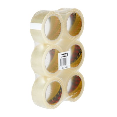 Packtejp 3M 309 Low noise 50mmx66m, 6-pack - Transparent