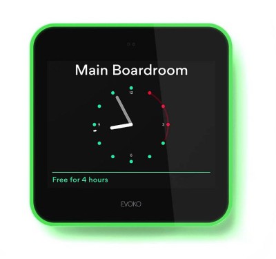 Rumsbokare Evoko Liso Room Manager, 8" display, LAN/WiFi, PoE+, inkl. väggfäste