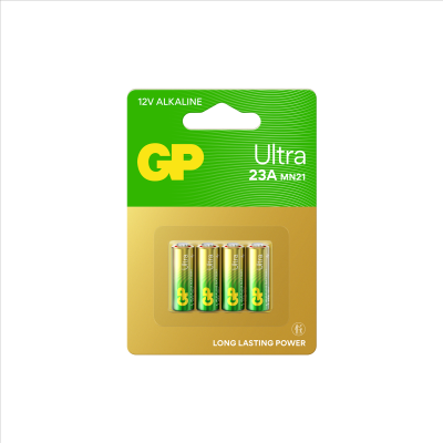 GP Ultra Alkaline Battery 23A/MN21, 12V (4-pack)